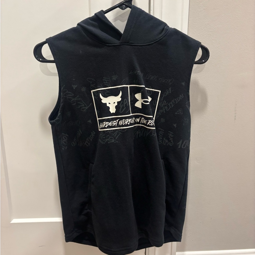 Under Armour Black Sleeveless Hoodie